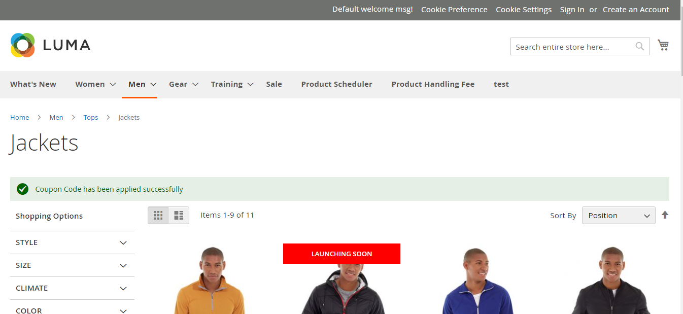 Magento 2 applied discount coupon