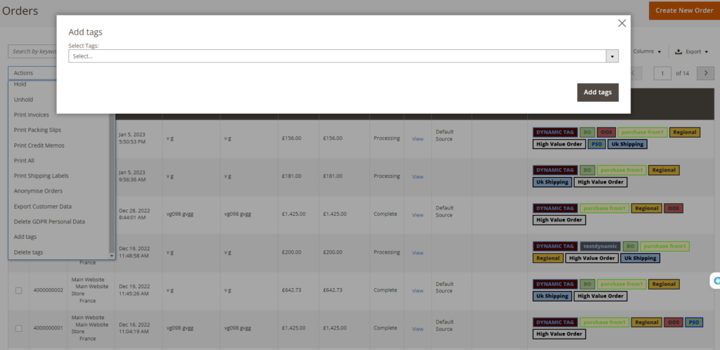 Manually assign tags.