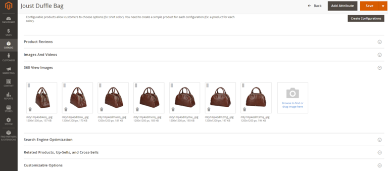 Add Product 360 View Images
