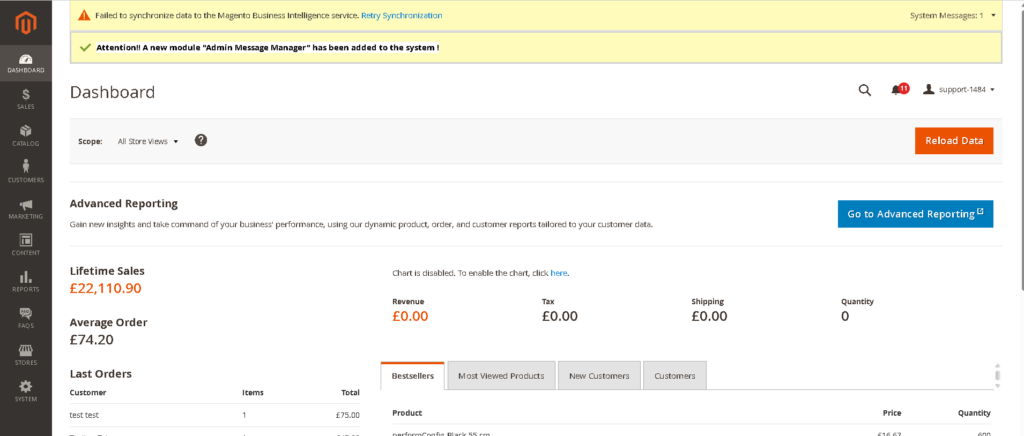 Magento 2 Admin Message Manager: Success Message