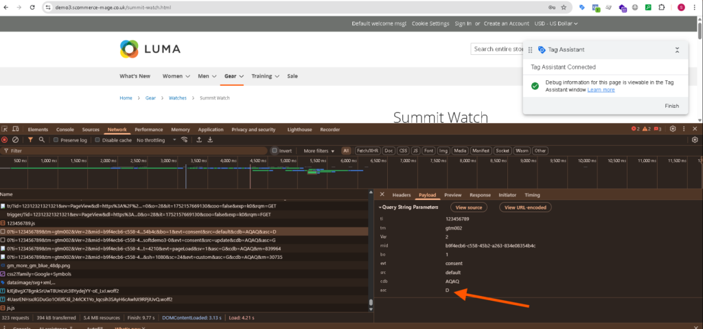 Microsoft Bing Consent Mode on Magento 2 : Denied
