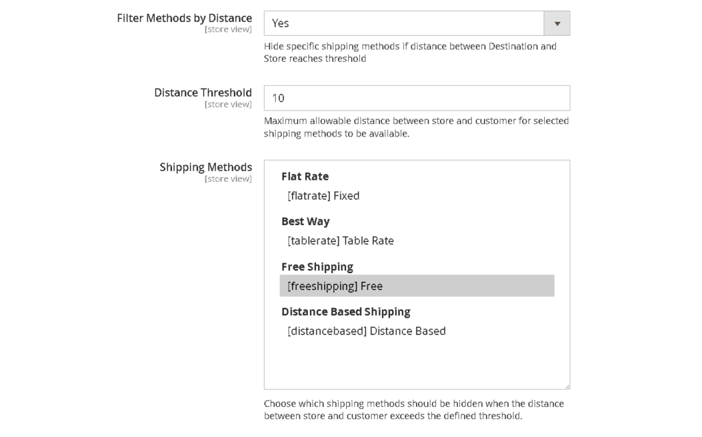Magento 2 Distance Based Shipping: Filter by Distance