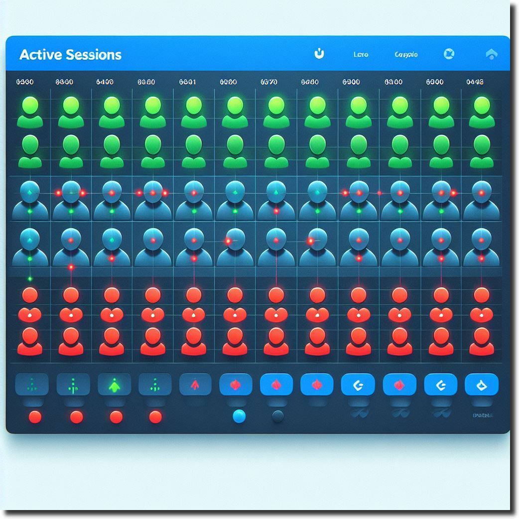 Active Sessions Grid