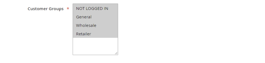 cashback customer groups