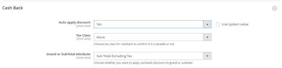 cash back discount scenario 1