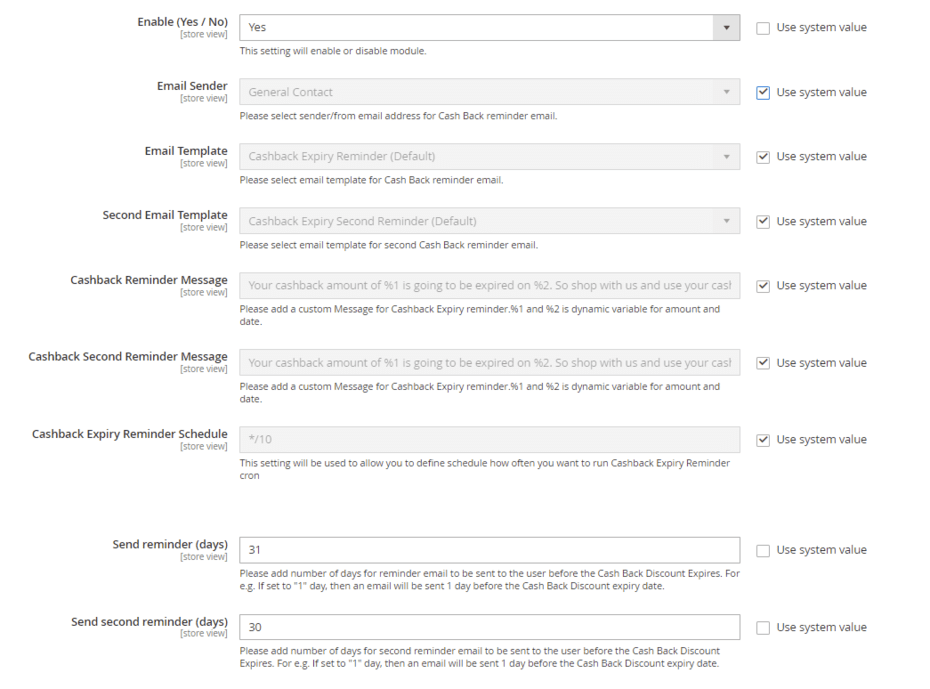 Cash back discount scenario 2