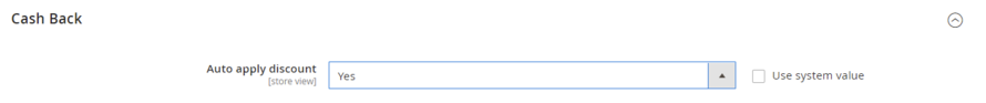cashback auto apply discount