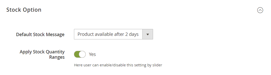 Change custom stock status based on quantity