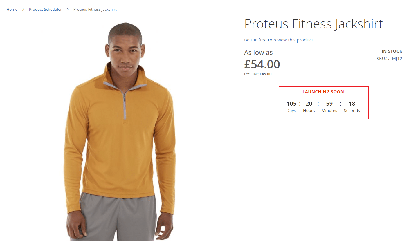 Product scheduler scenario 1