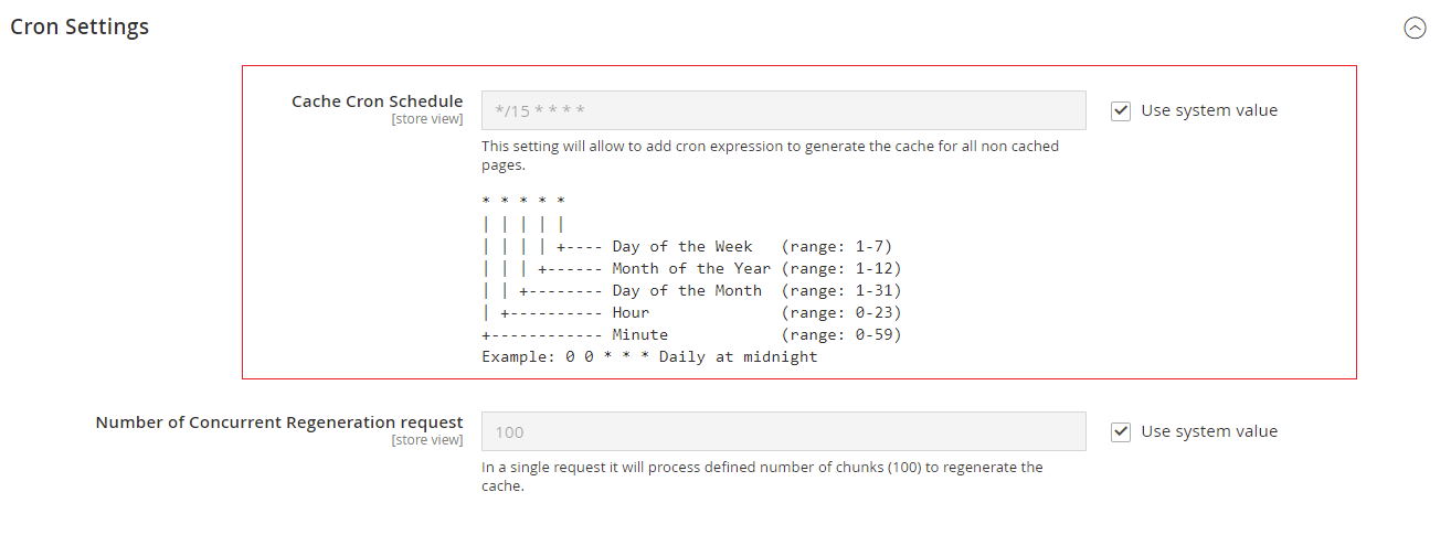 Cache warmer cron job